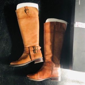 Like-new INC boots brown leather